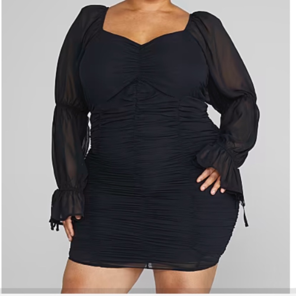 Beautiful ruffled black dress